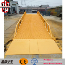 10t china supplier CE mobile yard ramp/dock leveler/portable container loading ramp
